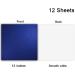 YINUOYOUJIA Blue Glitter Cardstock Paper 12x12 - Premium Heavyweight Sparkly Paper for Cricut, Scrapbooking, DIY & Decor - 12 Sheets, 300GSM - Buy Online on SooperMarket.com