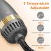 Faszin Hair Dryer Brush One-Step Volumiser | 3 Settings, 2 Brush Heads | Hot Air Brush with 100 Million Negative Ions | Smooth, Silky & Frizz-Free Hair (Gray) - Buy Online on SooperMarket.com