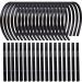 36 Pcs Black Plastic Headbands with Teeth Comb for Women Girls 9mm Hard Plain Thin Hair Bands DIY Accessories for Lady Sold by Zifengcer color1