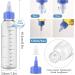 ASTER 4Pcs Oil Applicator Bottle for Hair Squeeze 4 OZ Empty Plastic Bottles Applicator with Twist Top Cap Clear Plastic Refillable Bottle PET Open/Close Nozzle - Multi Purpose(White Blue) - Buy Online on SooperMarket.com