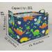 ACMUUNI REC Canvas Laundry Hamper with Handles - Waterproof Cotton Storage Organizer for Kids Toys - Blue Dinosaur Design - Buy Online on SooperMarket.com