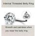 QWALIT Belly Button Piercing Kit Complete Body Piercing Kits with 3-Piece Belly Piercing Gun for All Piercings International Shipping Available - Buy Online on SooperMarket.com