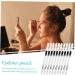 PLAFOPE 20 Pcs Lying Silkworm Eyeliner Glitter Eyeliner Professional Eyeliner Pencils Gel Wooden Pole White - Buy Online on SooperMarket.com