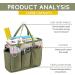Art Supply Storage Organizer  Craft Organizers and Storage Tote Bag with Pockets Art Caddy Oxford Fabric Craft Storage Containers for Teacher  Students  Artist  Traveler Green Light Green - Buy Online on SooperMarket.com