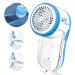 Fabric Shaver Lint Remover AW union USB Powered Lint Shaver Efficiently Remove Lints from Fabrics Clothes Upholstery - 70" Cord - 2 Replacement Blade - Blue