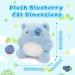 Yamepuia Blueberry Cat Stuffed Animal - Cute Plush Toy Doll for Kids and Adults - Buy Online on SooperMarket.com
