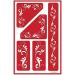 Armour Etch Over N Over Glass Etching Stencils Set - Berries, Fleur De Lis, Corner - Buy Online on SooperMarket.com