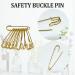 12 Pack Heavy Duty 75mm 3'' Silver Safety Pins for Clothes, Crafts, and Blankets - Buy Online on SooperMarket.com