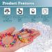 Loom Rubber Band Clips 1000 Pieces - Plastic Connectors for Bracelet Making - DIY Refill Kit - Buy Online on SooperMarket.com