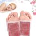Bamboo Vinegar Natural Cleansing Foot Pads Feet Patches with Easy to Use Environmental Protection Breathable Skin-Friendly for Sleep Better Foot Care Relieve Stress (100 pcs)