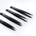 Brushworks HD 4 Piece Combination Tweezer Set - Black | Precision Eyebrow Grooming Kit - Buy Online on SooperMarket.com