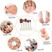 Kisangel 1 Set Nail Sand Ring Cap Electronic Accessories Pedicure Tools for Feet Pedicure Kit Polisher Sand Manicure Nails Nails Cuticle Tools Mounted Polishing Heads Display Box With Nails 8x6cm White - Buy Online on SooperMarket.com
