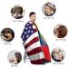 American & Ecuador Flag Barber Cape - Adult Haircut Apron for Home Salon & Barbershop | Premium Quality Hairdressing Cape - Buy Online on SooperMarket.com