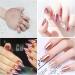 Rose Gold Chrome Nail Powder 6 Boxes Mirror Shiny Nail Glitter Dust Holographic Metallic Nail Art Pigment Powder for DIY Nail Decoration - Buy Online on SooperMarket.com