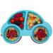 Baby Silicone Placemat Non-Slip Feeding Plate for Toddlers Babies Kids with Strong Suction Fits Most Highchair Trays BPA-Free FDA Approved Dishwasher and Microwave Safe (New Car Blue)