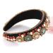 Padded Rhinestone Headband - Crystal Velvet Wide Hairband for Women and Girls - Buy Online on SooperMarket.com