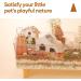 BUCATSTATE Wooden Hamster House with Climbing Ladder | Ideal Accessories for Hamster Gerbil Mouse & Small Animals - Buy Online on SooperMarket.com
