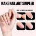 TOMICCA French Nail Extension Kit with Portable Lamp and Glue - 240 Short Almond Nail Tips - DIY Gel Nail Art Tools - Buy Online on SooperMarket.com