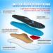 PCSSole Orthopedic Insoles for Flat Feet & Plantar Fasciitis | Comfort Shoe Inserts for Men & Women | EU35-36 (23cm) - Black - Buy Online on SooperMarket.com