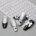 French Line U-Shaped Nail Art Stickers - 8 Sheets Exquisite Decals in Gold, Silver, Black, and Rose Gold for Women and Girls - Buy Online on SooperMarket.com
