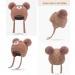 Cute Bear Kids Winter Hat with Ear Flaps | Chenille Knitted Warm Hat for Baby Girls Boys | Fleece Lined Earflap Cap | Toddler Cold Weather Beanie - Buy Online on SooperMarket.com