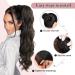MORICHY Ponytail Extension 26Inch Long Wavy Drawstring Ponytail Synthetic Curly Pony Tails Fake Hair Natural Brown Ponytail Hair Extension for Women (Natural Brown) 26Inch Natural Brown - Buy Online on SooperMarket.com