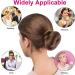 URAQT Hair Donut Bun Maker Set - 4 Pcs Ring Style Shaper with Hair Pins - Blonde Chignon Doughnut Bun - Hair Accessories for Girls, Women - Beige-2 Sizes - Buy Online on SooperMarket.com