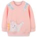 Girls Sweatshirt for Kids Cotton Top Casual Jumper Girl T Shirt Toddler Clothes Long Sleeve Pullover Age 1-12 Years 4-5 Years Dinosaur 01