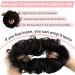 Vlasy Messy Bun Hair Piece 1B# 60g | Curly Wavy Scrunchies Extension for Women | Synthetic Chignons Updo Hairpiece Accessories for Girls - Buy Online on SooperMarket.com