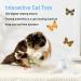 Suhaco Interactive Butterfly Cat Toy - Automatic Electric Rotating Kitten Toy for Indoor Cats - Funny Cat Teaser with Replacement Milk White - Buy Online on SooperMarket.com