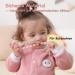 Silicone Pacifier Chain 2-Pack | Durable Soft & Flexible | Keeps Pacifiers Clean | Perfect for Boys & Girls - 2 Pink - Buy Online on SooperMarket.com