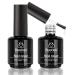 beetles Gel Polish 2 in 1 Nail Glue and Base Gel Kit for Acrylic Nails, 2PCS 15ML Super Strong Brush On Nail Glue Gel for False Nails and Gel Nail Polish, UV/LED Lamp Required A-Nail Glue Gel *2
