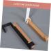 CIYODO Door Hook Closet Hooks for Wall Vinyl Siding Hooks Cement Over Door Towel Rack Solid Wood Towel Hook 17.5X16CM Black - Buy Online on SooperMarket.com