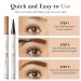 Buy Aaiffey Light Brown Eyebrow Pencil - Smudge-Proof Microblading Pen for Natural Brows | Long Lasting & Exquisite Results - International Shipping Available - Buy Online on SooperMarket.com