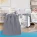 Teamoy 2 Pack Pail Liner for Cloth Diapers Reusable Diaper Pail Bag with Elastic Band and Drawstring Fits for 13.2 Gallon Trash Can and Diaper Pails Gray Gray+Gray - Buy Online on SooperMarket.com