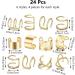 Niuhong 24 Pieces Dreadlocks Jewellery Braids Hair Clips Braiding Hair Cuffs Hair Rings Braids Viking Braids Loc Hair Accessories Hair Clip Braids Accessories Women and Girls (Golden) - Buy Online on SooperMarket.com