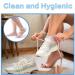 100pcs Clear Plastic Disposable Booties for Paraffin Bath & Spa Wax Treatment - Buy Online on SooperMarket.com
