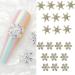 Stand Out With 10pcs 3D Art Alloy Snowflake Embellishments Fashionable Decorations X1231 - Buy Online on SooperMarket.com