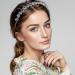 Minkissy Crystal Rhinestone Headband Anti-slip Wedding Bridal Headpieces Bling Hairbands Tiara Bridal Prom Party Hair Accessories for Women Girls (Blue Green) - Buy Online on SooperMarket.com