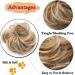 Sandy Brown to Bleach Blonde Messy Updo Hairpiece Scrunchie - Curly Hair Bun Extension - Buy Online on SooperMarket.com