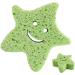 Toseky Kids Bath Sponge | Soft Baby Body Wash Scrubber Wood Pulp Sponge | Shower Sponge Dead Skin Remover Cute Shower Brush Bath Supplies for Toddler Kids Baby Green - Buy Online on SooperMarket.com