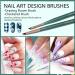 Saviland 12pcs Nail Art Brushes Set for Nail Salon - Design Pen, Painting Tools, Extension Gel Brush, UV Gel Brush, Liner Brush - Buy Online on SooperMarket.com