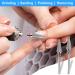 Diesisa 2 Pack Nail Drill Bits for Acrylic Nails - 3/32 Shank, Professional Electric Bits for Home Salon, Fine+Medium, Nib - Buy Online on SooperMarket.com