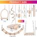 9-Piece Bird Toys Set | Parrot & Budgie Accessories | Cage Rocking Toys & Wooden Platforms for Finches & Lovebirds - Buy Online on SooperMarket.com