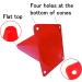WOWGEEK 7 Inch Plastic Training Traffic Cones - Set of 10 Red Safety Cones for Soccer, Football, and Sport Training - Buy Online on SooperMarket.com