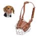 PETCUTE Dog Muzzle Metal Muzzle Dog Muzzle Anti Biting Barking Eating Bite Basket Safety Durable Dog Muzzle M Brown