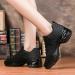 Buy Jazz Shoes for Women - Lace Up Dance Sneakers with Split Sole & Air Cushion - Modern Platform Shoes - Size 37 EU - Black - Buy Online on SooperMarket.com
