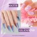 Poly Nail Gel Starter Set with 36W UV/LED Lamp | Phoenixy Blu Purple 6 Colors Base & Top Coat Perfect Gift! - Buy Online on SooperMarket.com