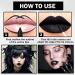 Buy Black Lipstick & Lip Liner Set | Matte Long-Lasting Black Stain for Halloween & Goth Makeup - 2PCS - Buy Online on SooperMarket.com