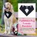 FUAMEY Dog Tuxedo Bandana with Bow Tie | Formal Wedding Attire for Dogs | Adjustable Collar for Small, Medium, Large Pets | Black-L - Buy Online on SooperMarket.com